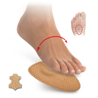 Tip-toes with metatarsal pads − leather