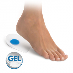 Gel heel pads with heel cup