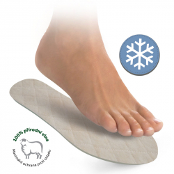 Wool + aluminium foil insoles winter