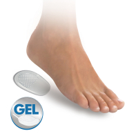 Self-adhesive gel heel cushiones