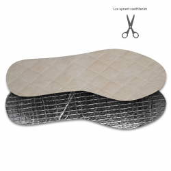 Wool + aluminium foil insoles winter