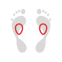 Tip-toes with metatarsal pads − leather