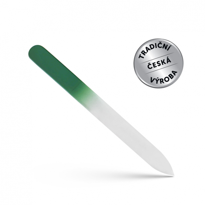 Glass nail file – green 12,5 cm