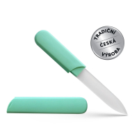 Glass nail file – green – with cover 12,5 cm