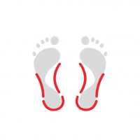 Children’s insoles with heel cup