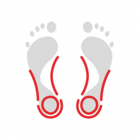 Insoles for lengthwise arch