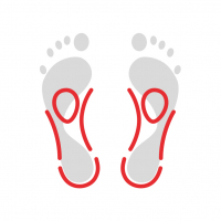 3/4 skelet insoles