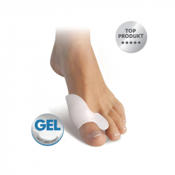 Gel spreader with thumb protector 