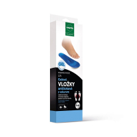 Gel insoles with velour