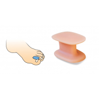 Gel flat toe spreader