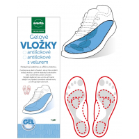 Gel insoles with soft impact areas